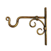 Wall Mounted Golden Iron Lantern Diya Hanger | 22x2x19cm - Decorlay